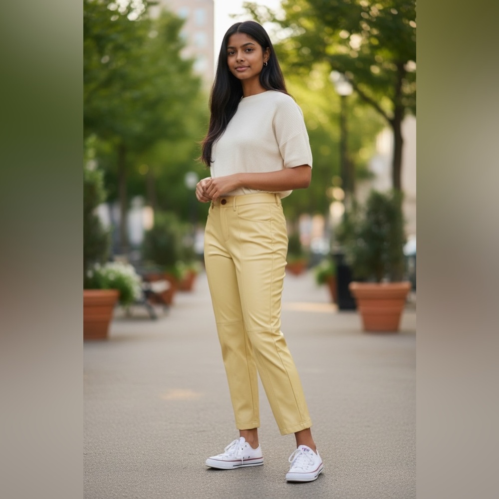 a new day Yellow Straight-Leg Pants
